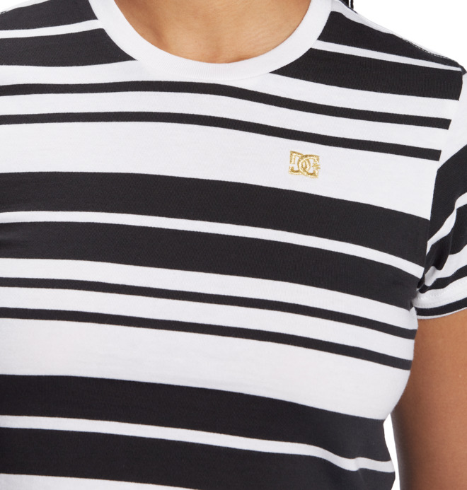 Effortless seam Stripe - Cropped T-Shirt for Women ADJKT03026
