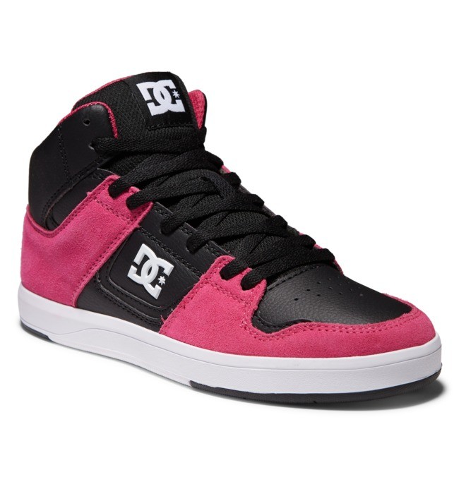 DC Cure - High-Top Leather Skate Shoes for Women  ADJS700096