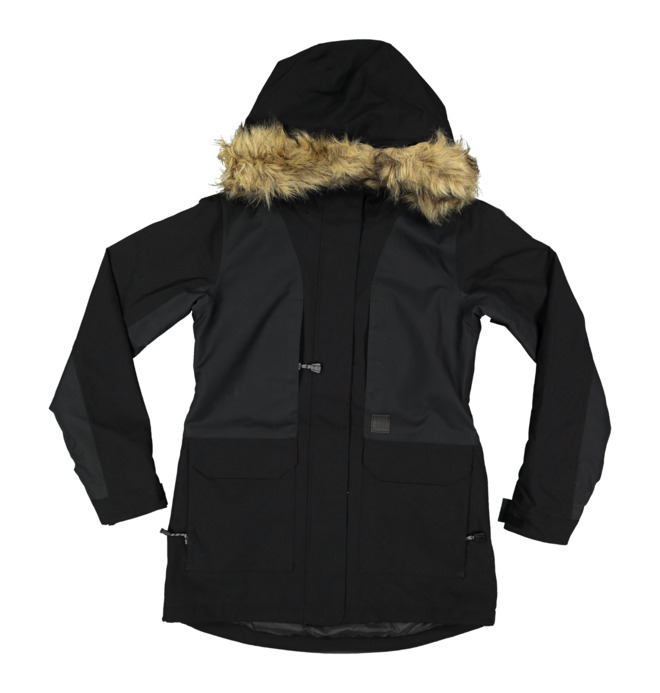 Fur hood snowboard jacket sale