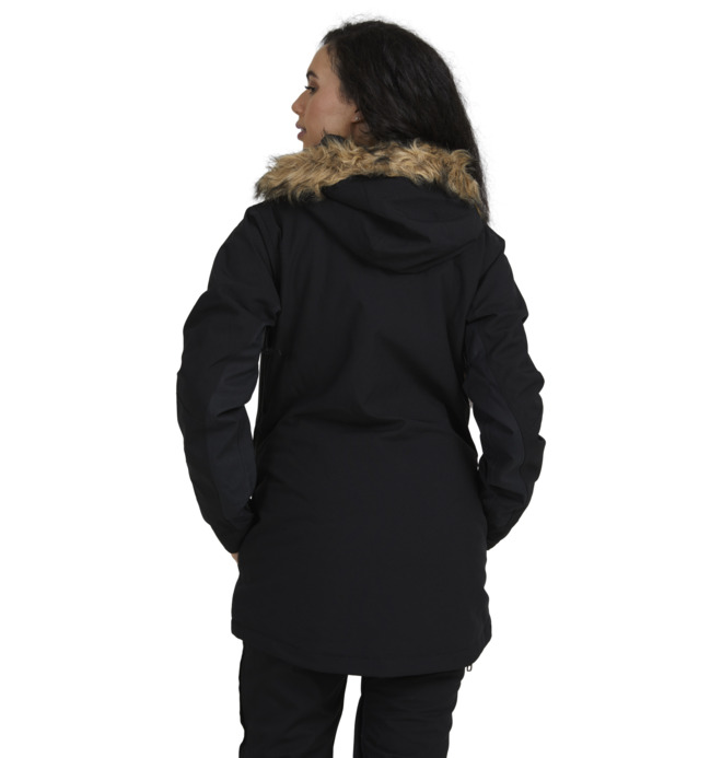 Fur hood snowboard jacket best sale