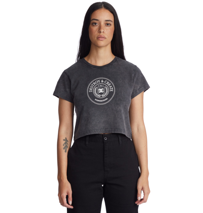 DC Op Crest - Crop T-Shirt for Women  ADJZT03045