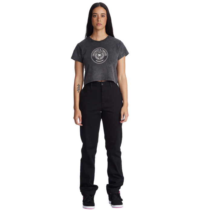 DC Op Crest - Crop T-Shirt for Women  ADJZT03045