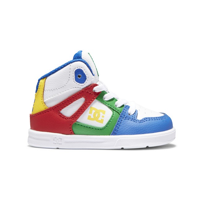 Pure Hi Leather High Top Shoes for Toddlers DC Shoes