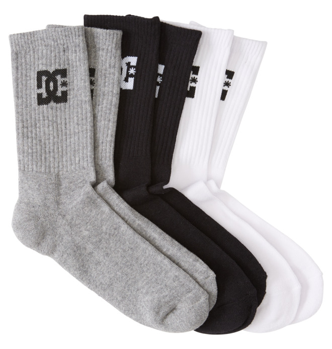 DC Shoes - Crew Socks [3 Pack] for Men  ADYAA03155