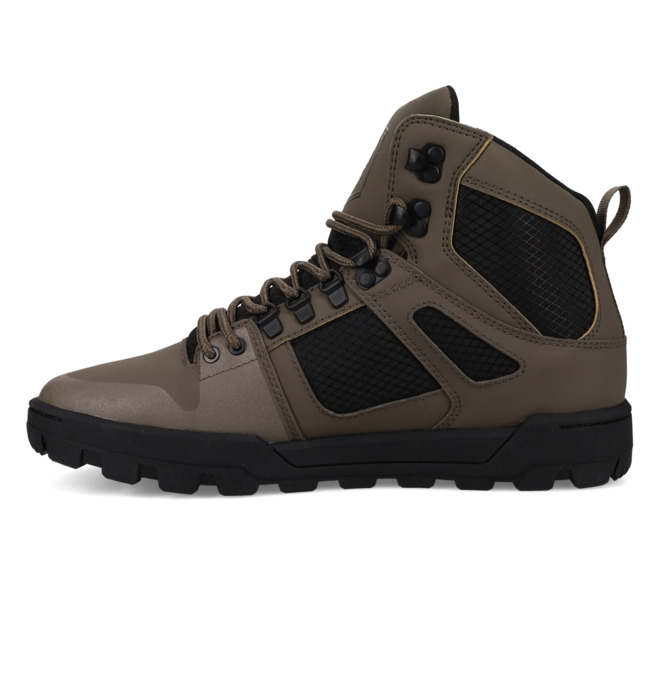 dcshoes, Pure High-Top Wr - High-Top Water-Resistant Boots for Men, OLIVE/BLACK (301) Pure High-Top Wr - High-Top Water-Resistant Shoes for Men  ADYB100018