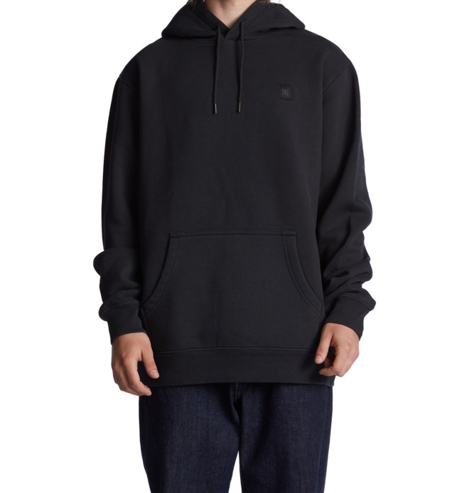 DC Shoes Felpa Uomo Con Cappuccio E Zip Edyft03369 – Leggera, Tasche E Serigrafia