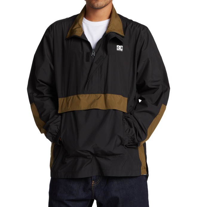 On The Block - Water-Resistant Half-Zip Anorak for Men ADYJK03064