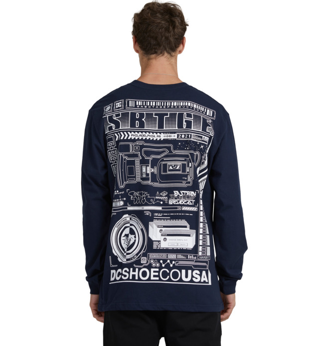 DC x Sabotage - Long Sleeve T-Shirt for Men ADYKT03193