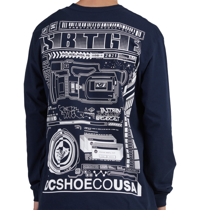 DC x Sabotage - Long Sleeve T-Shirt for Men ADYKT03193