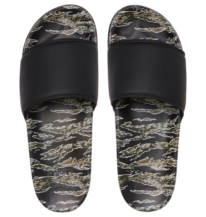 DC SE - Leather Slides Sandals for Men  ADYL100044