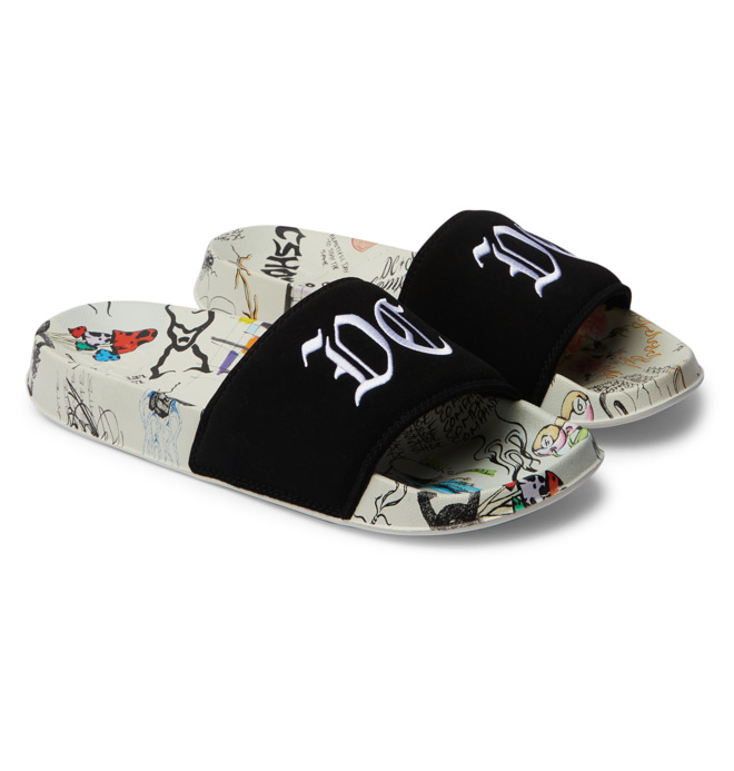 DC SE Leather Slides Sandals for Men DC Shoes