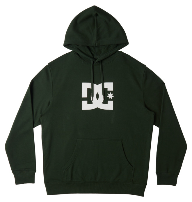 DC Shoes Star Felpa Con Cappuccio Uomo – Tessuto Felpato, Tasca A Marsupio, Serigrafia Plastisol