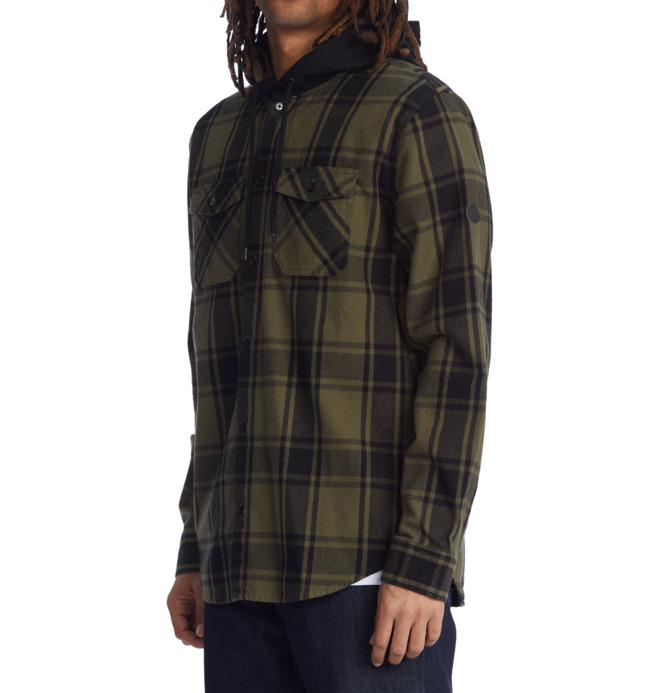 Ruckus Ed Long Sleeve Hooded Shirt for Men