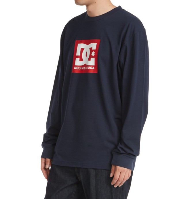 DC Square Star - Long Sleeve T-Shirt for Men  ADYZT04997