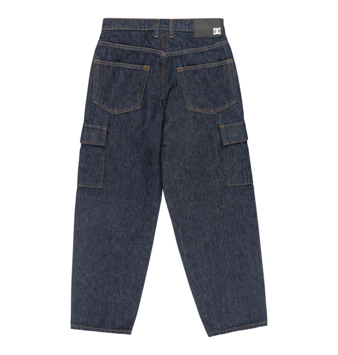 Baggy Cargo Indigo Dye - Denim Trousers for Boys 8-16  EDBDP03059