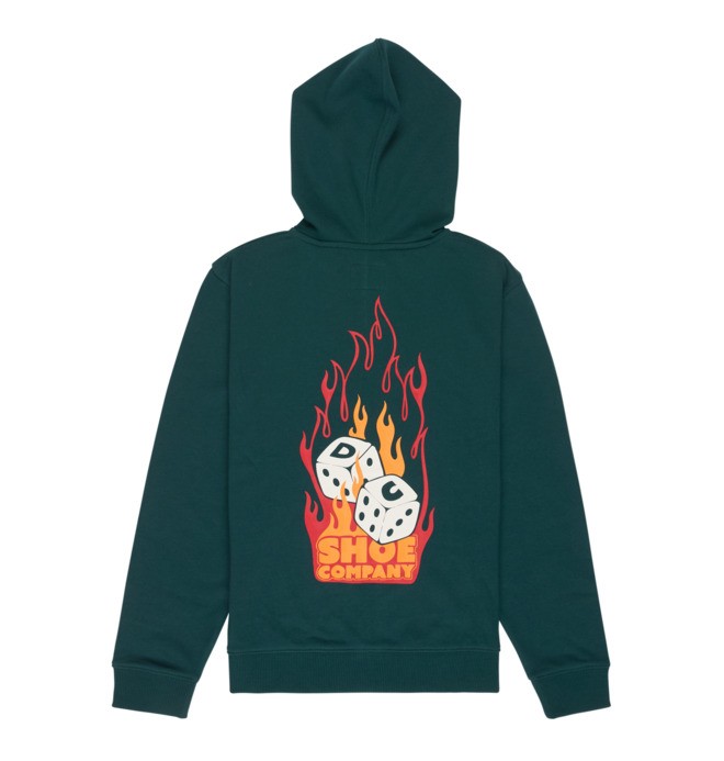 Burning Dice - Zip-Up Hoodie for Boys 8-16  EDBSF03143