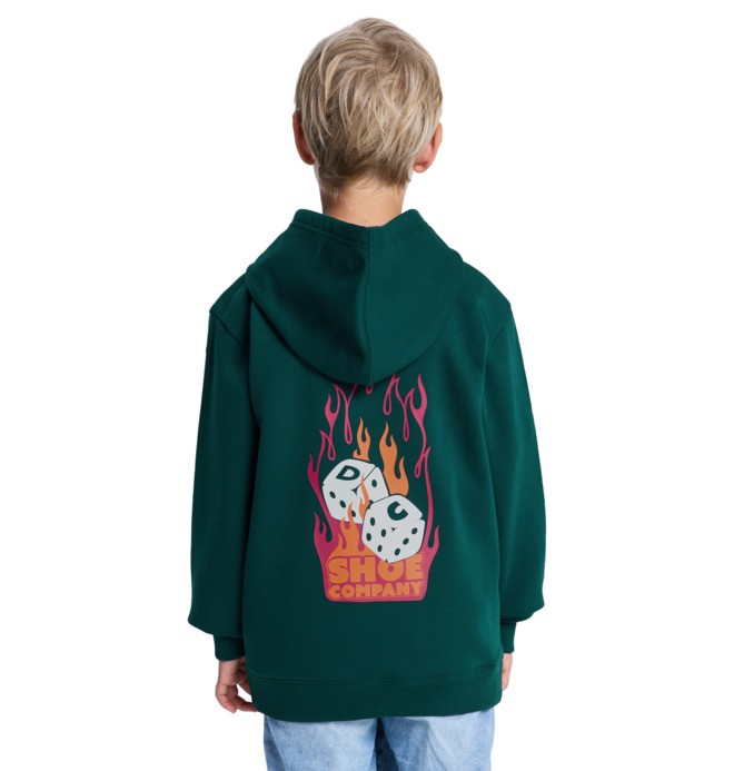 Burning Dice - Zip-Up Hoodie for Boys 8-16  EDBSF03143