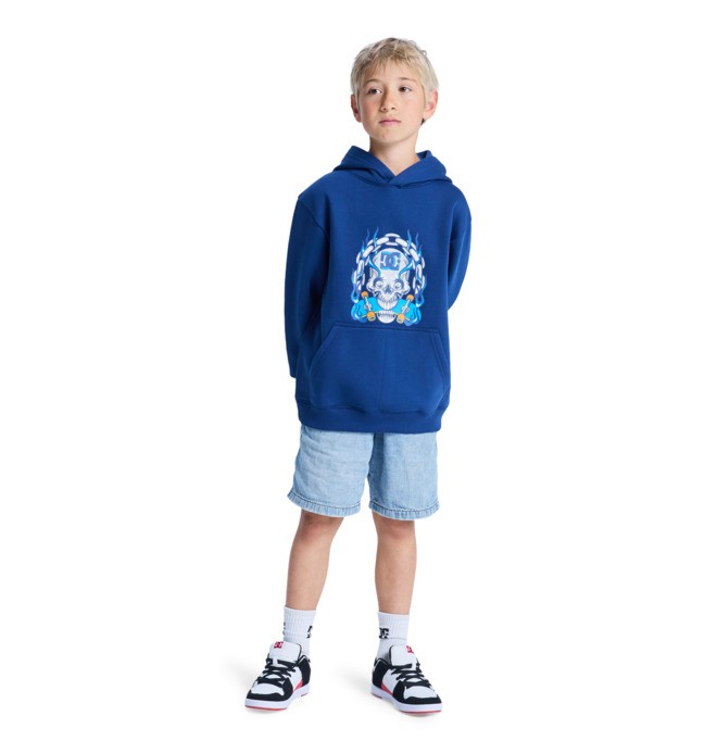 Burning Skull - Hoodie for Boys 8-16  EDBSF03145