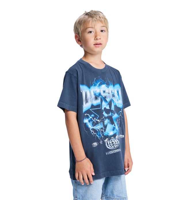 dcshoes, Skull Shock - T-Shirt à manches courtes pour Garçon 8-16 ans, BLACK (kvj0) Skull Shock - Short Sleeve T-Shirt for Boys 8-16  EDBZT03445