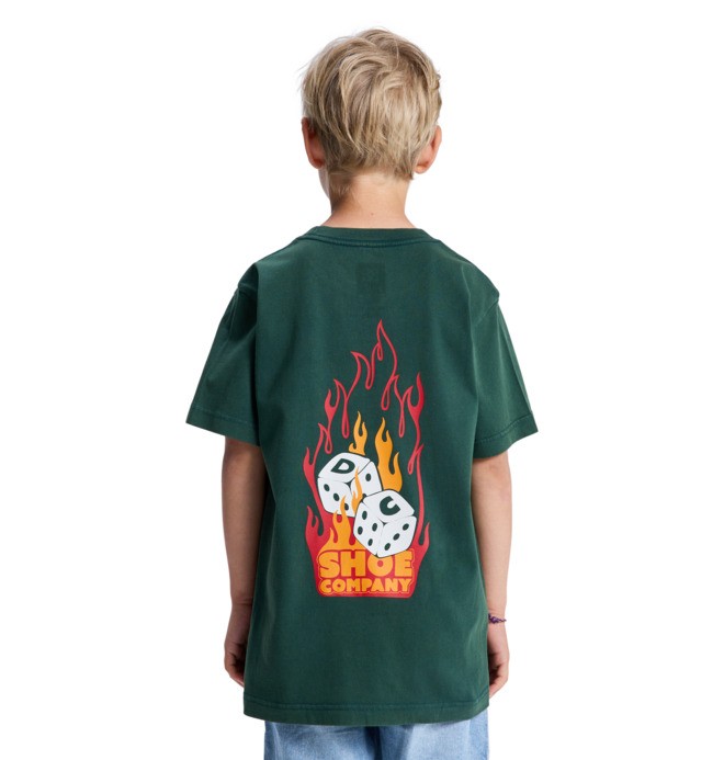 Burning Dice - Short Sleeve T-Shirt for Boys 8-16  EDBZT03454