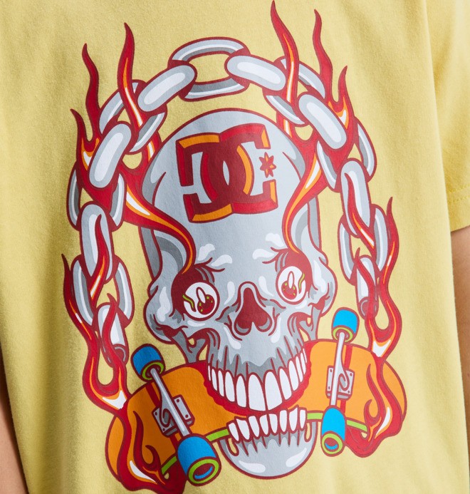 Burning Skull - Short Sleeve T-Shirt for Boys 8-16  EDBZT03455