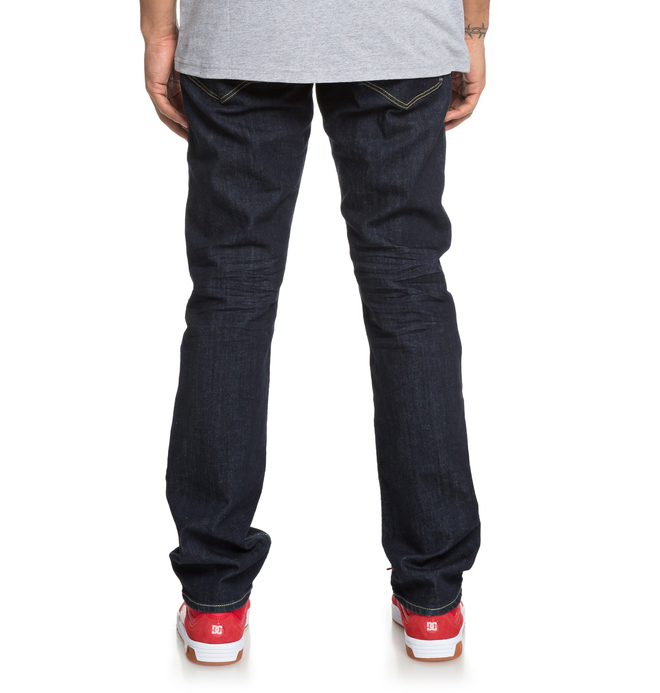 Worker Indigo Rinse - Straight Fit Jeans for Men EDYDP03376