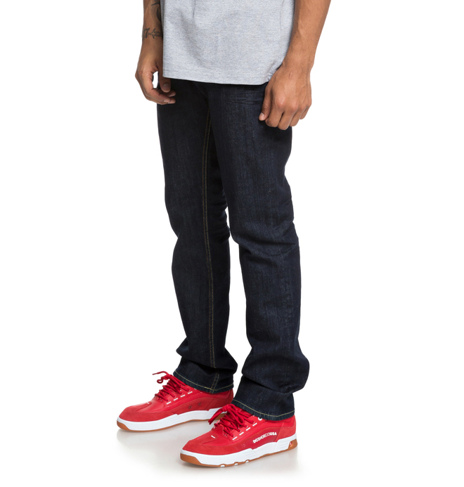Worker Indigo Rinse - Straight Fit Jeans for Men EDYDP03376