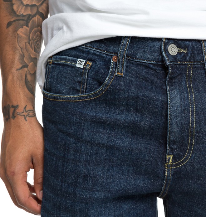 Worker Medium Stone - Relaxed Fit Jeans for Men EDYDP03381