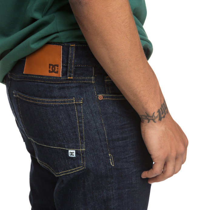 Worker Indigo Rinse - Slim Fit Jeans for Men  EDYDP03384