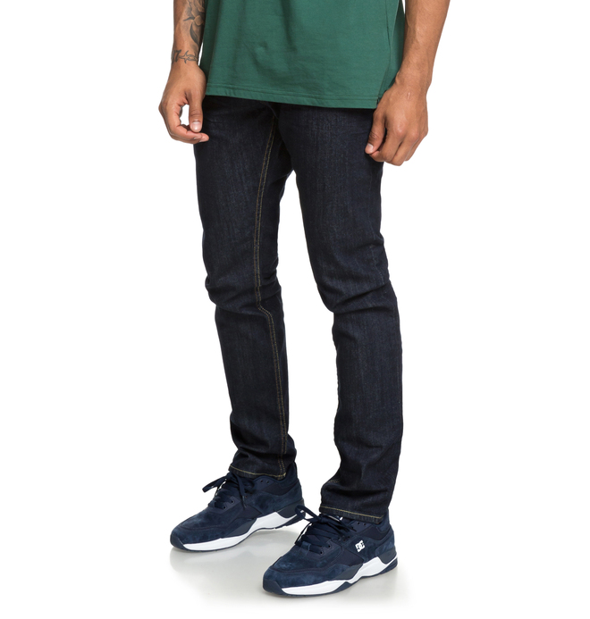Worker Indigo Rinse - Slim Fit Jeans for Men  EDYDP03384