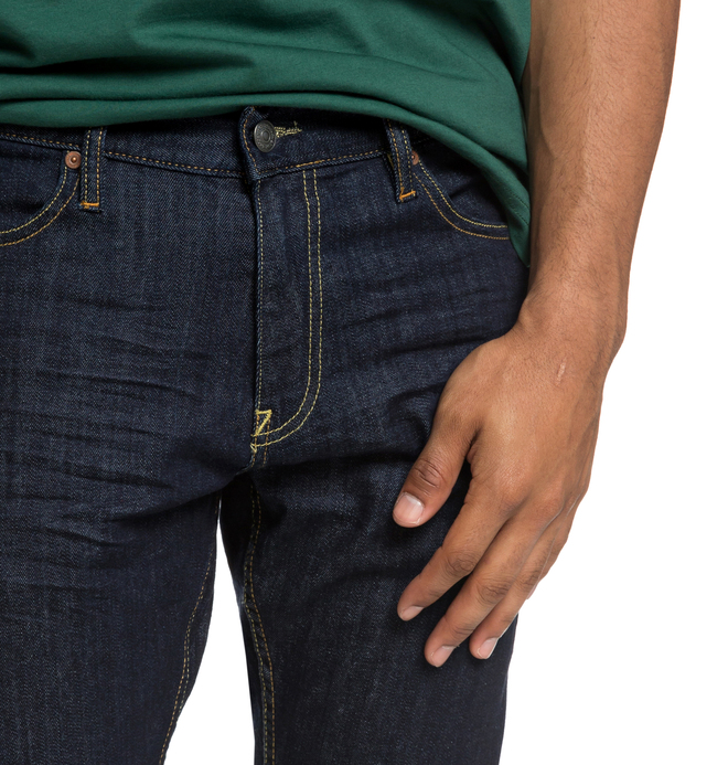 Worker Indigo Rinse - Slim Fit Jeans for Men  EDYDP03384