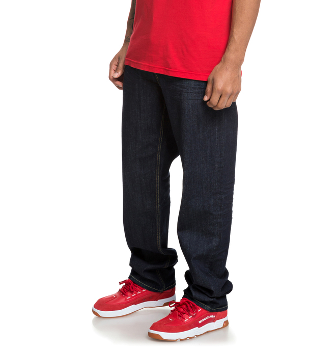 Worker Indigo Rinse - Relaxed Fit Jeans for Men EDYDP03386