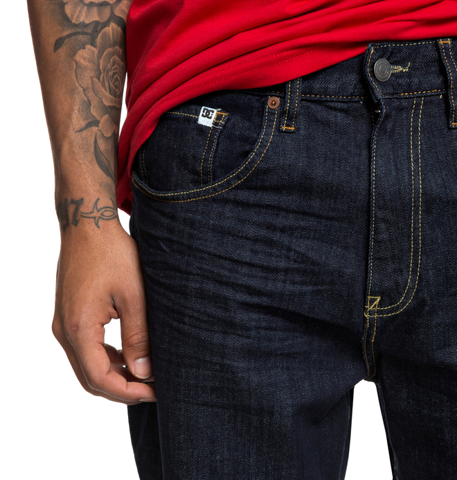 Worker Indigo Rinse - Relaxed Fit Jeans for Men EDYDP03386