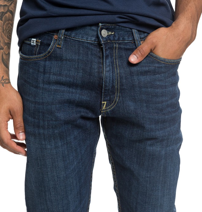Worker Medium Stone - Straight Fit Jeans for Men EDYDP03388