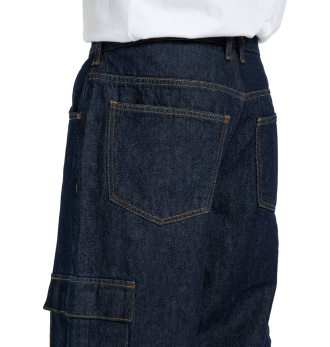 Worker Baggy Denim Cargo Rir - Denim Jeans for Men  EDYDP03428