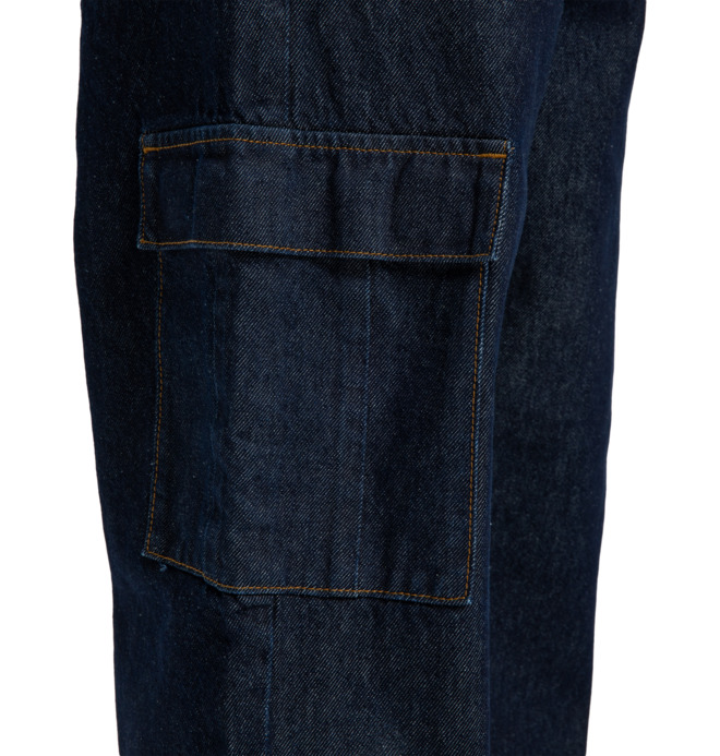 Worker Baggy Denim Cargo Rir - Denim Jeans for Men  EDYDP03428