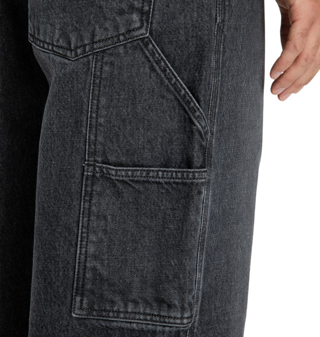 Worker Baggy Carpenter Bac - Denim Carpenter Trousers for Men  EDYDP03432