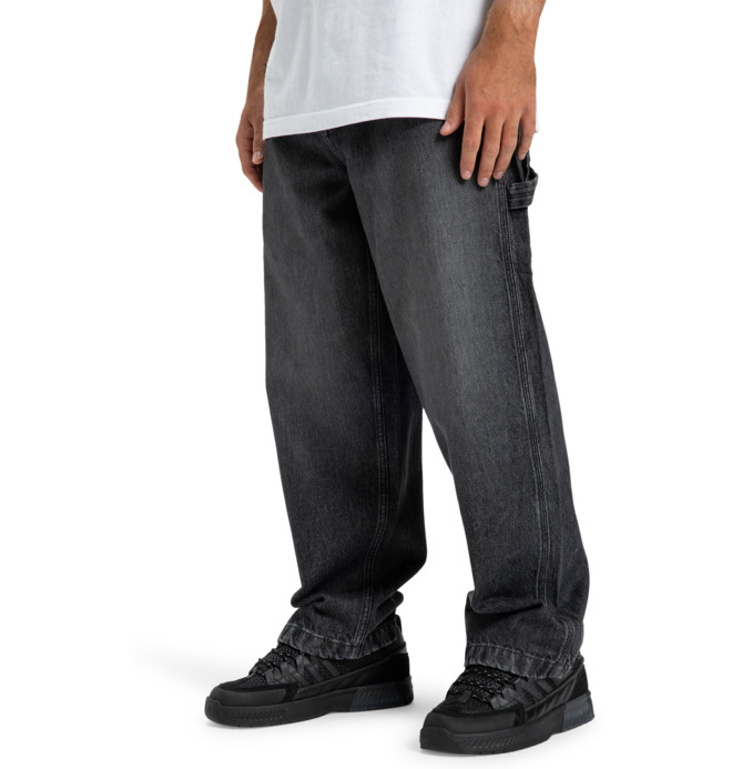 Worker Baggy Carpenter Bac - Denim Carpenter Trousers for Men  EDYDP03432