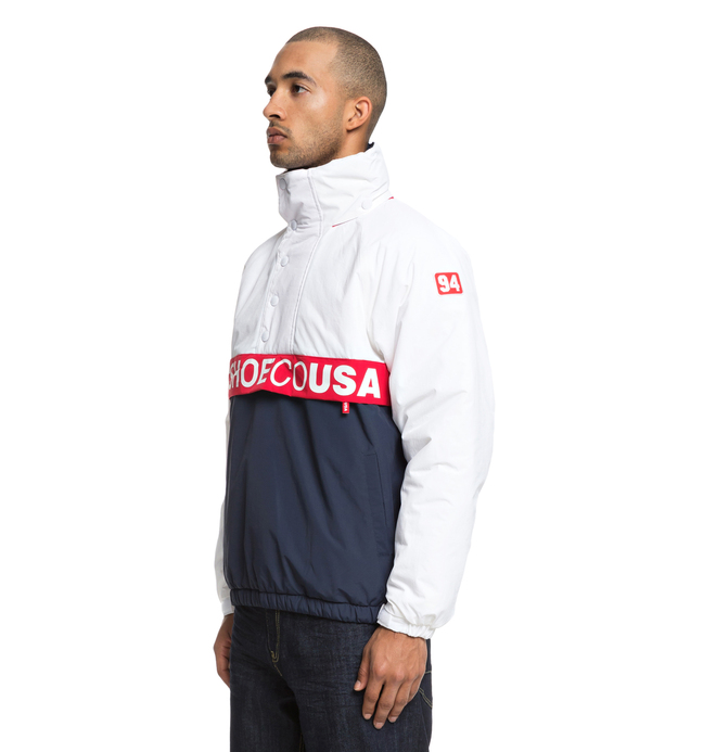 Howsthat Water Resistant Half Zip Windbreaker for Men DC Shoes