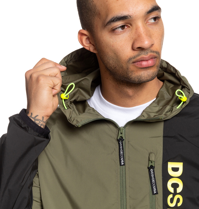 Dagup Triple Block Water Resistant Hooded Windbreaker for Men