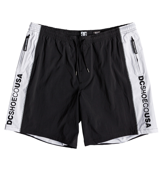 AKAD 015NYLON BELTED EASY SHORTS BLACK