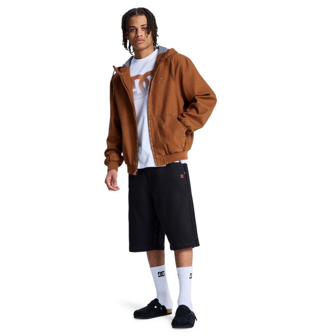 Stressed 5 Pocket - Canvas Shorts for Men  EDYWS03167