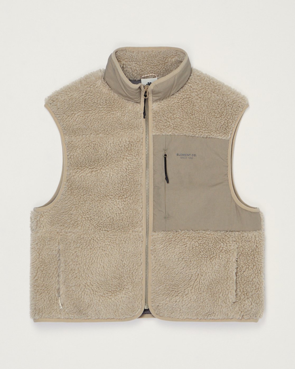 Lake Sherpa W - Women's Beige Sherpa Vest | Element