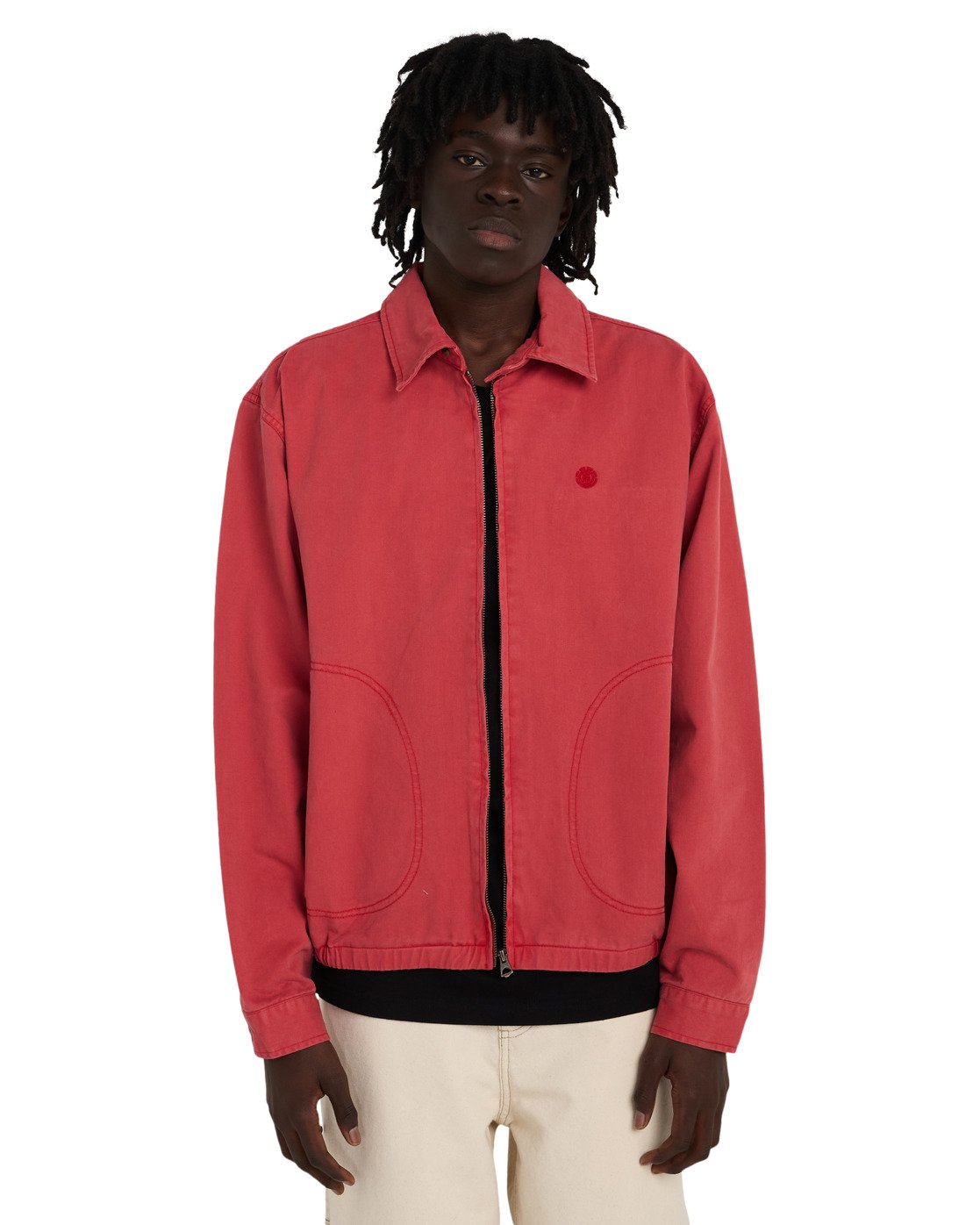 Harrington Twill - Men's Red Harrington Jacket | Element