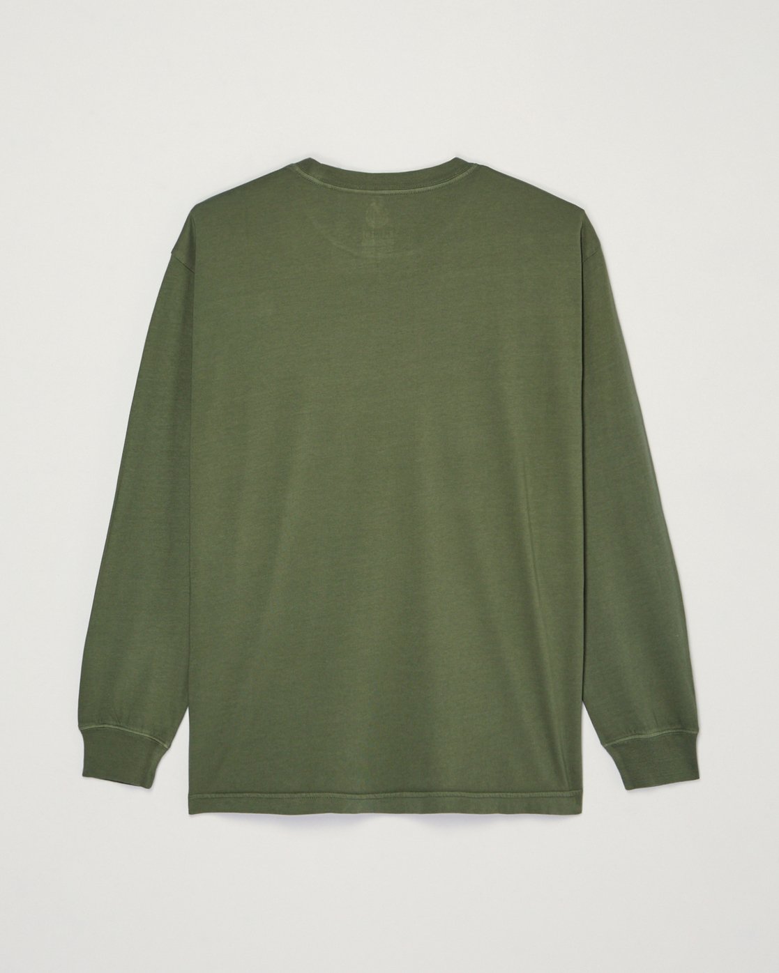 OVY Pigment Dyed Long Sleeve T KAJA カーキ Lowcase Pigment - Men's Green Long Sleeve T-Shirt | Element