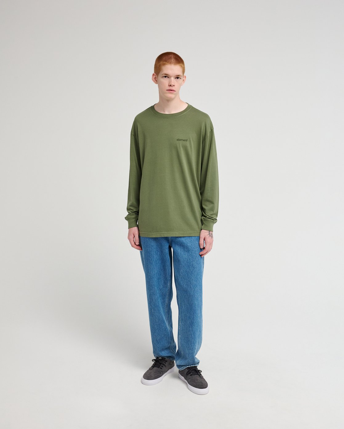 Lowcase Pigment - Men's Green Long Sleeve T-Shirt | Element