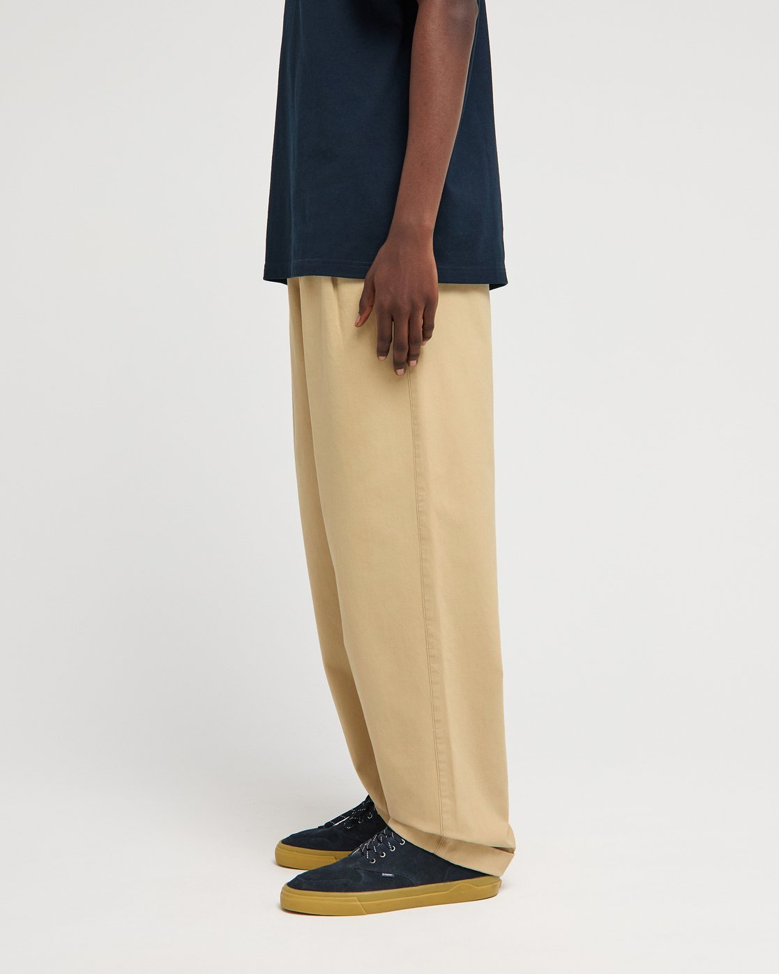 Big Pleated - Men's Beige Chino Trousers | Element