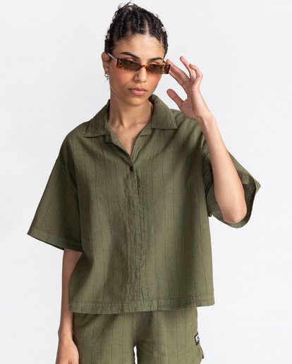 short sleeve linen top