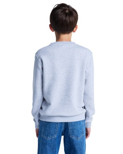 element, Icon Embroidery Cr Y - Sweatshirt for Boys 8-16, MID GREY HEATHER (sgbh) Icon Embroidery Cr Y - Sweatshirt for Boys 8-16  ELBFT00144
