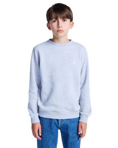 element, Icon Embroidery Cr Y - Sweatshirt for Boys 8-16, MID GREY HEATHER (sgbh) Icon Embroidery Cr Y - Sweatshirt for Boys 8-16  ELBFT00144